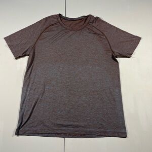 Lululemon Shirt Metal Vent Tech T Shirt Performance Stretch Blue Brown Men’s L